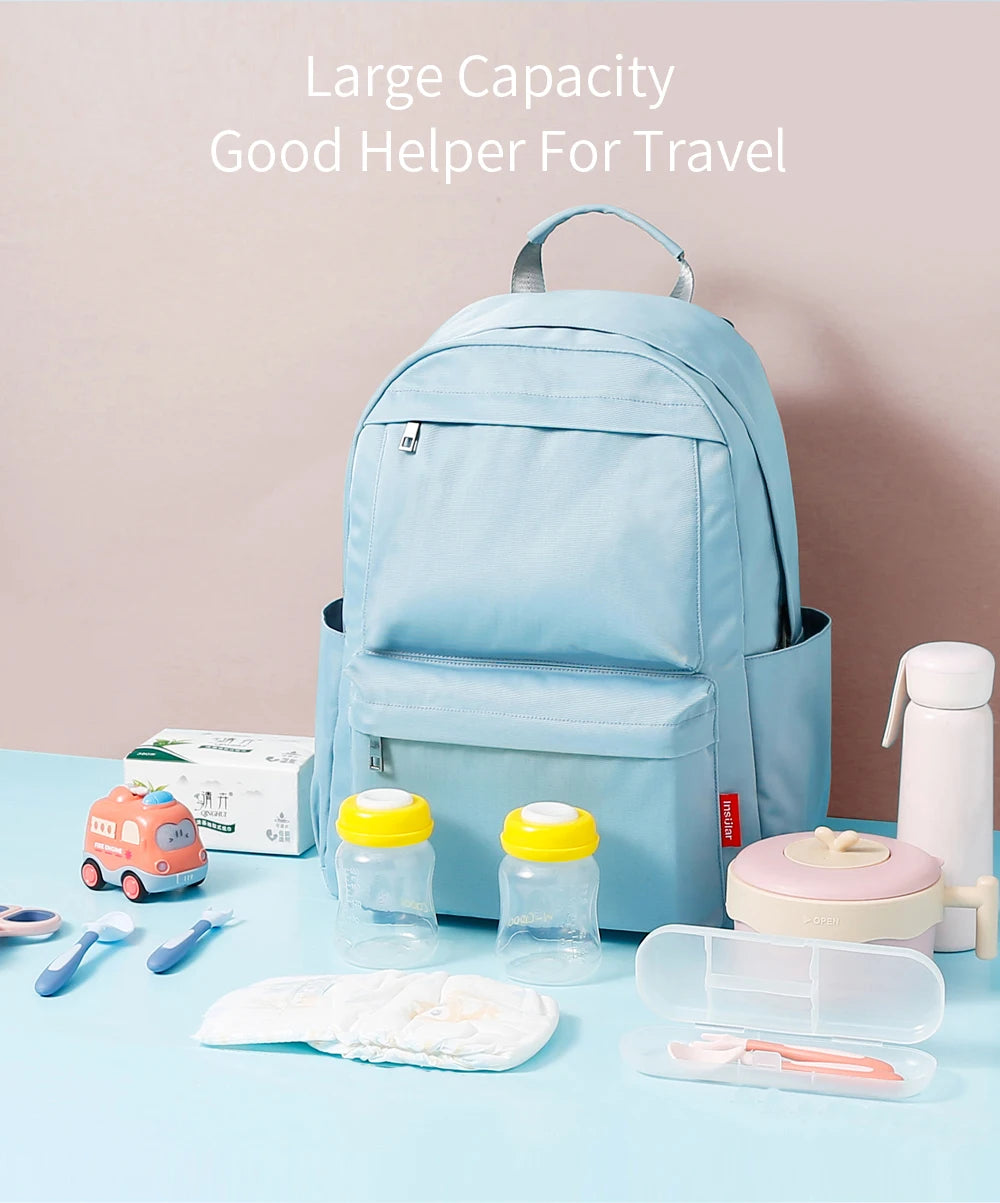 Baby Diaper Backpack Mother Maternity Bag For Mom Travel Stroller Nappy Bag Large Capacity Nursing Bag For Baby Link Stroller