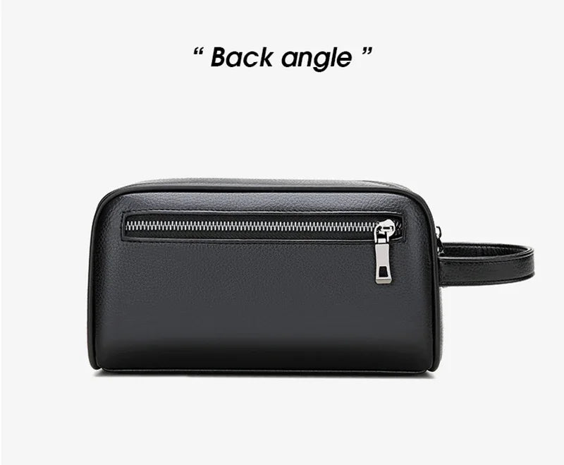 High Quality Genuine Leather Men Clutch Bags Fashion Business Clutches Card Pack Phone Coin Purses Travel Anti-theft Wallet Male