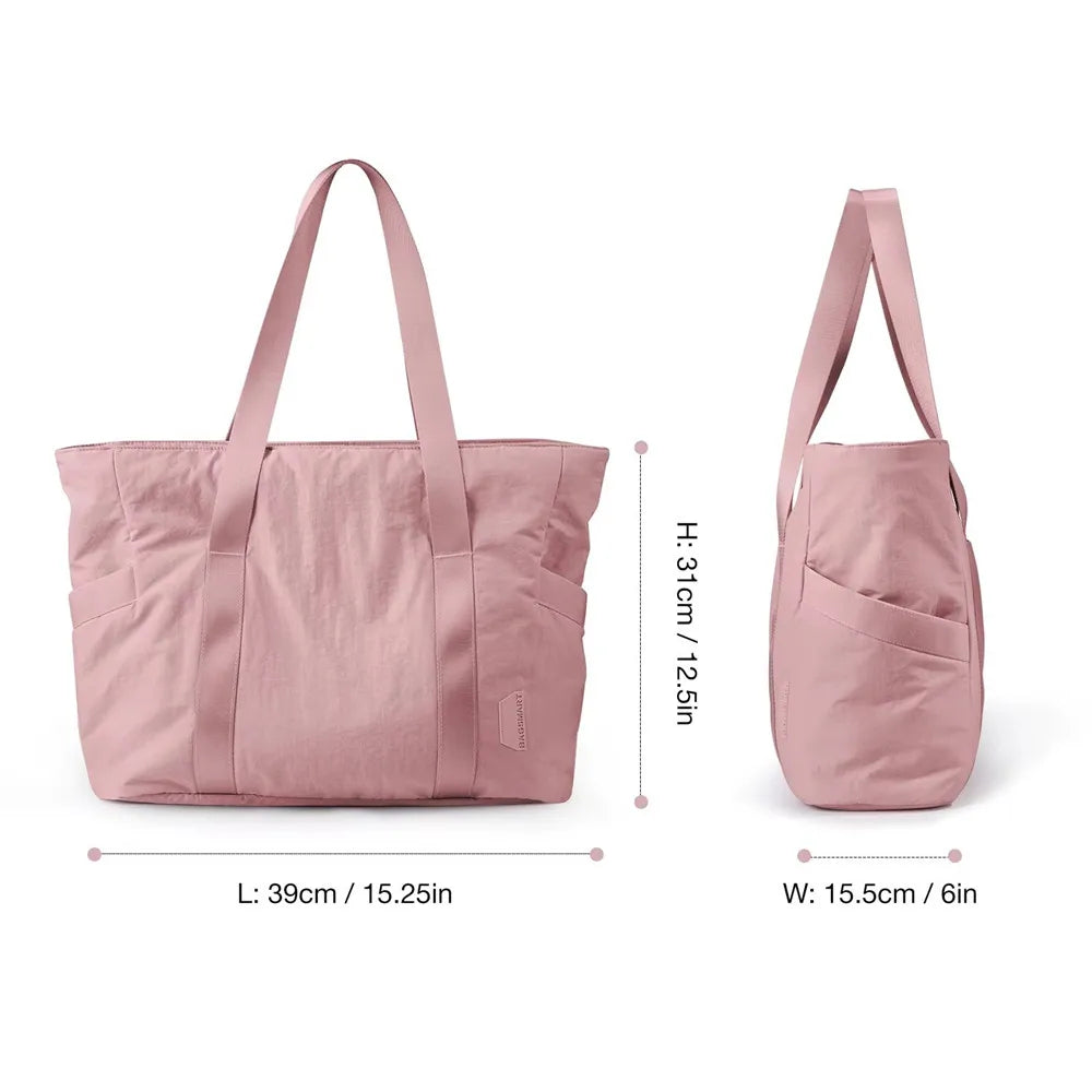 Women Travel Tote Bag University Laptop Travel Tote diaper Gym Yoga Bag Shoulder Bag Yoga Mat Buckle for Sports College Work