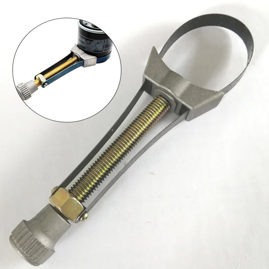 Car & Motorcycle Wrench Hand Tools Oil Metabolic Filter Removal Repair Tool Wrench 60mm to 120mm Adjustable Diameter