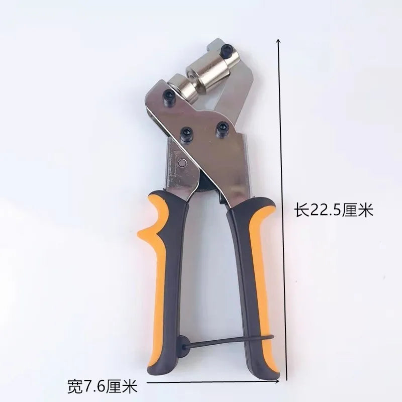 Grommet Tool Kit Grommet Press Punch Kits Grommet Machine Pliers Handheld Eyelet Kit For Tarp Fabric Leather Shoes Garden Tools