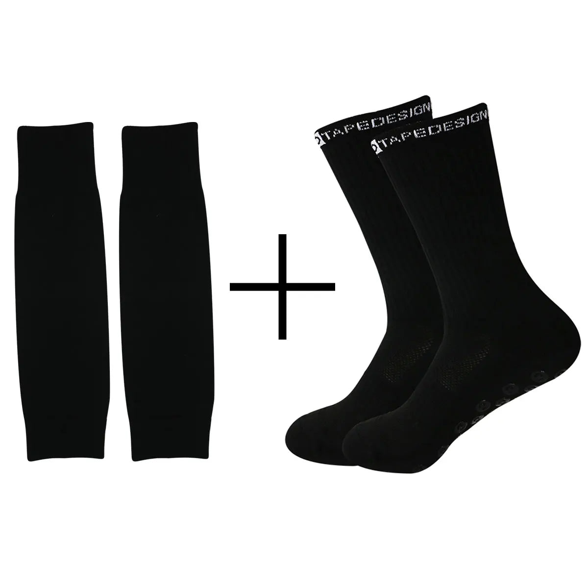 2 sets of professional non-slip sports socks, non-slip rubber grip mat, football socks, yoga jump rope boxing