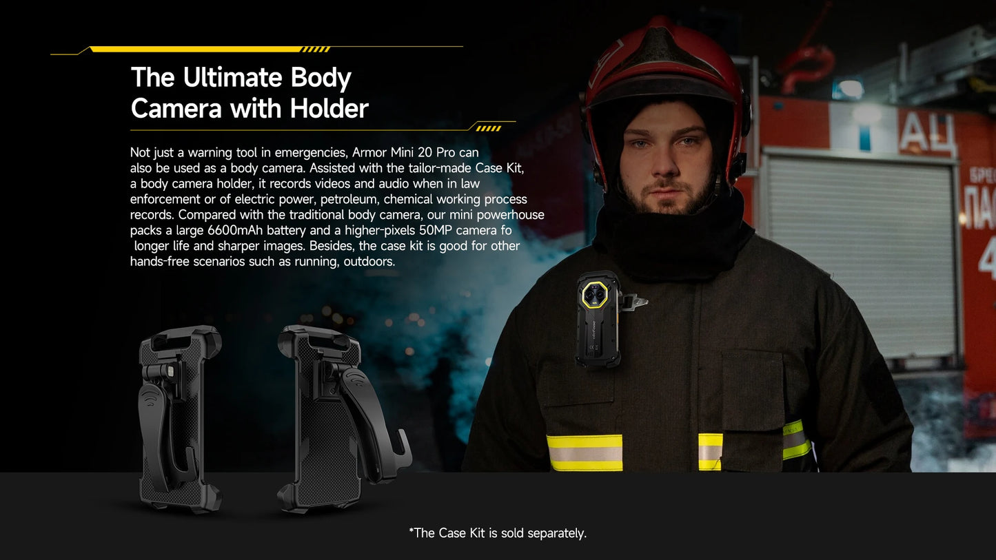 Ulefone 4.7" Rugged Phone Armor Mini 20 Pro 5G Android 14 16+256GB Smartphone LED Light 64MP Night Camera Mobile phone