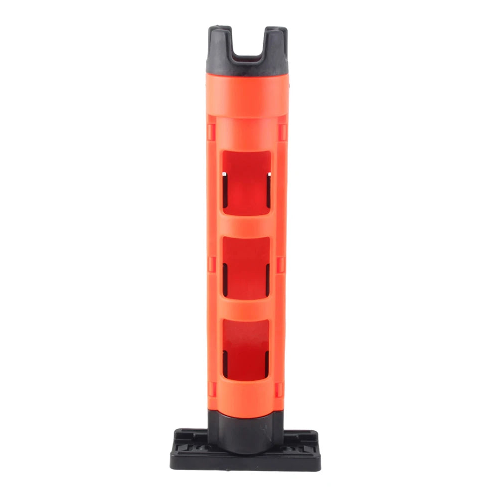 Plastic Fishing Box Pole Bracket Detachable Fishing Box Rod Display Bracket Adjustable Portable Snap Design Outdoor Accessories