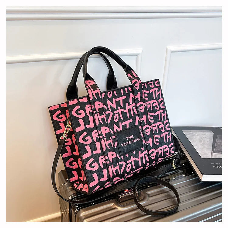 PU Leather Casual Crossbody Bags for Women Ladies Luxury Designer Tote Handbag Female Large Capacity Travel Shoulder Bag Sac