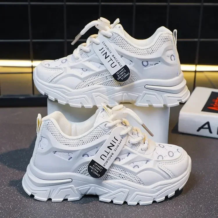 Children's Casual Shoes 2023 Spring Style Net Breathable Non-slip Running Shoes For Boys And Girls Comfortable Outdoor Footwear