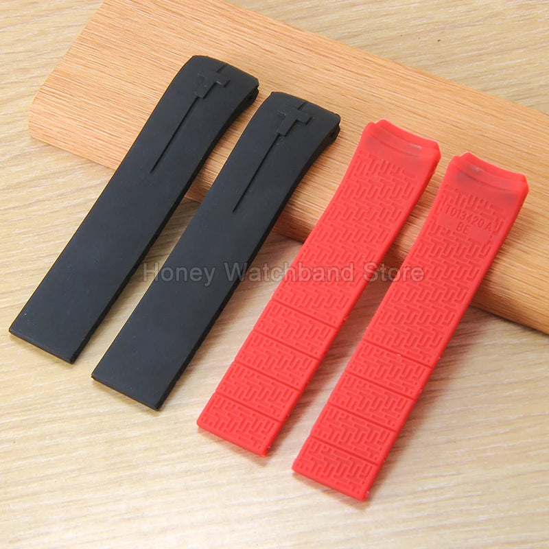Flexible Comfortable Silicone Bracelet for Tissot T-Touch Blue Orange T013 T047 T121 Watchband Special Interface Sweat Resistant
