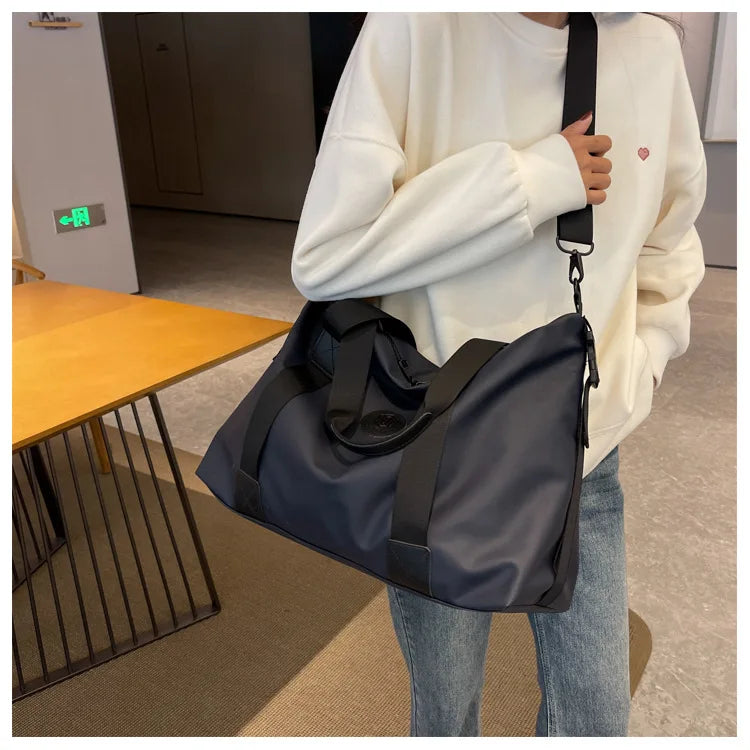 Travel bag Men's and women's tote bag Large capacity travel duffel Yoga exercise  Oxford cloth waterproof fitness bag