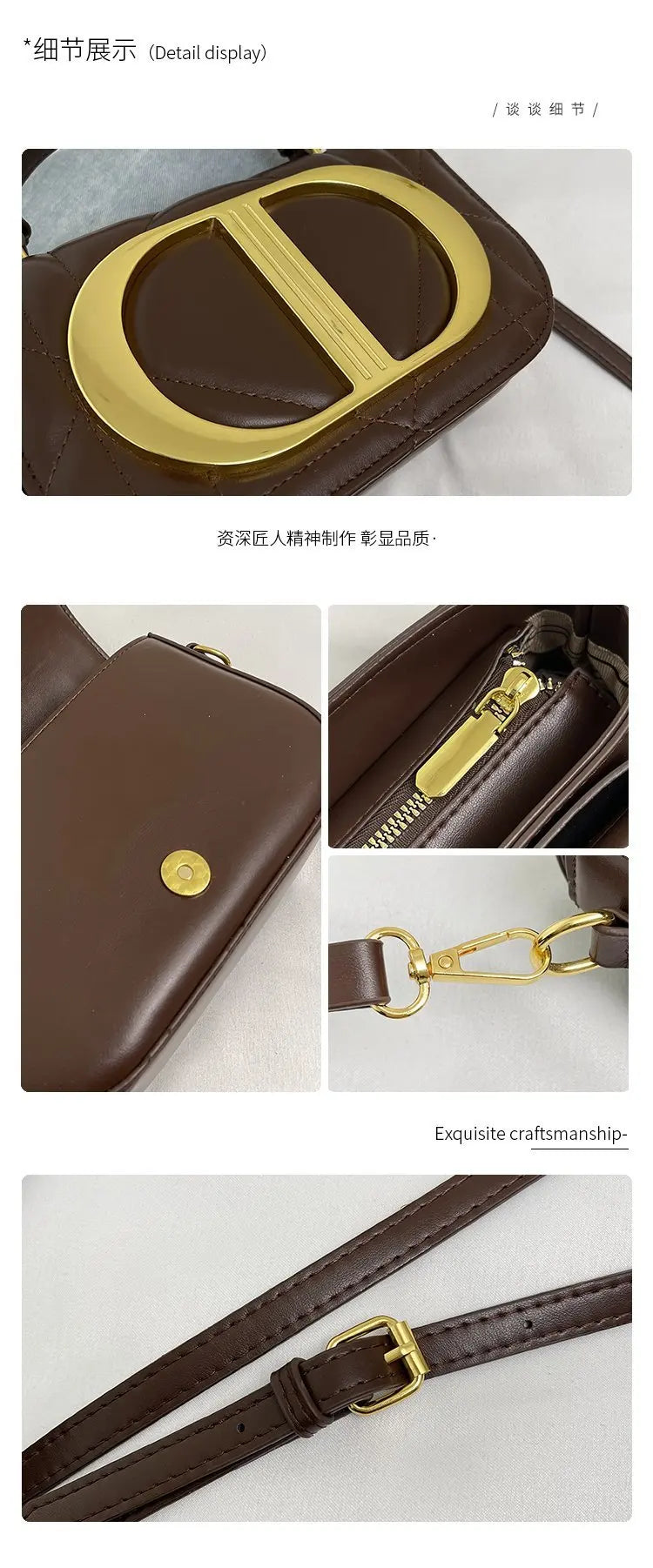 Luxury Chic Designer Diaper Bag For Women Large Capacity Tote Elegant Leather Crossbody Handbag For Fashionable And Practical