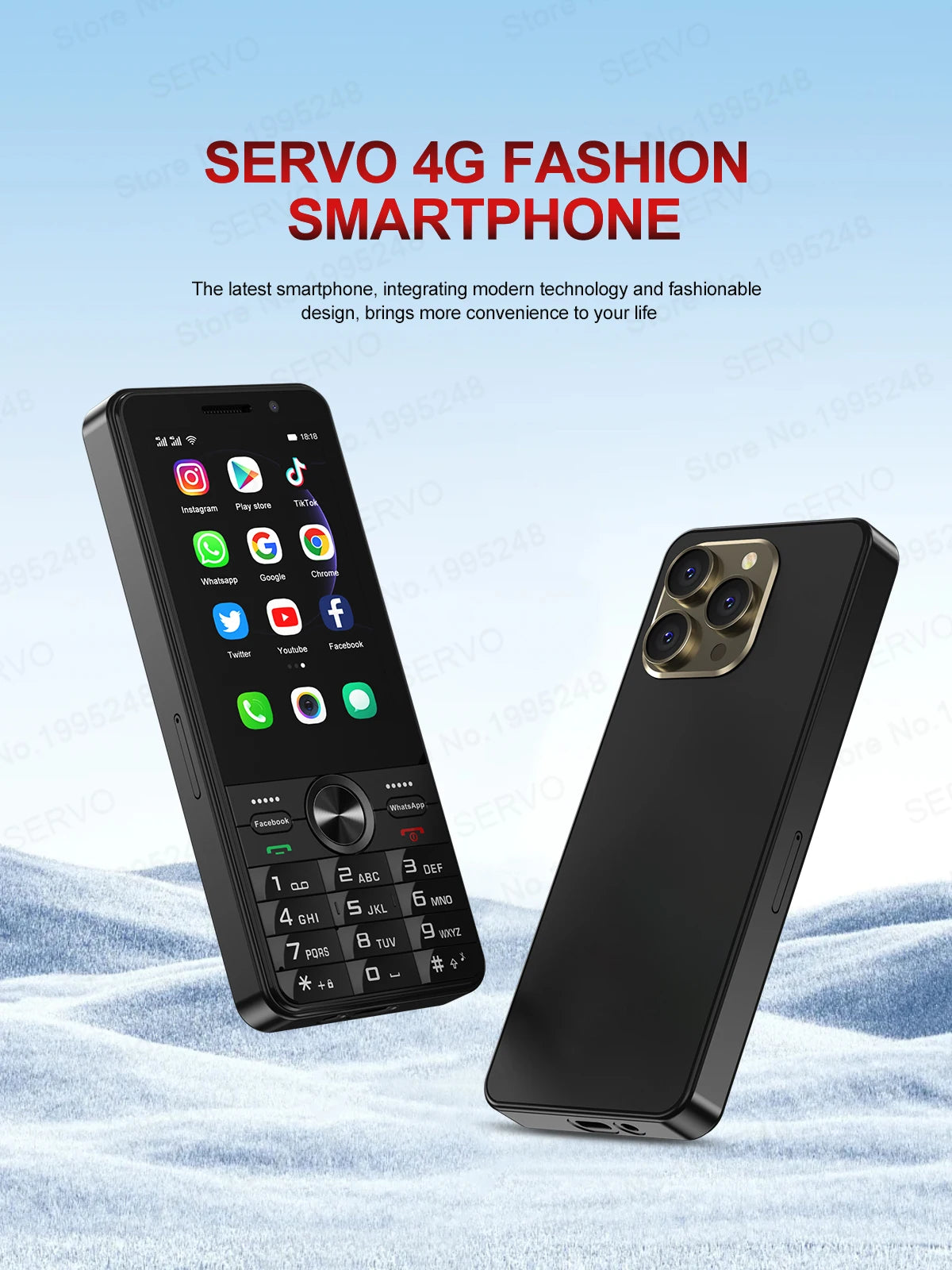 2025 New 4G Network Android Smart Phone 3.5" Screen 2 SIM Dual Camera Android 8.1 2+16GB WIFI GPS Play Store Mobile Phone Type-C