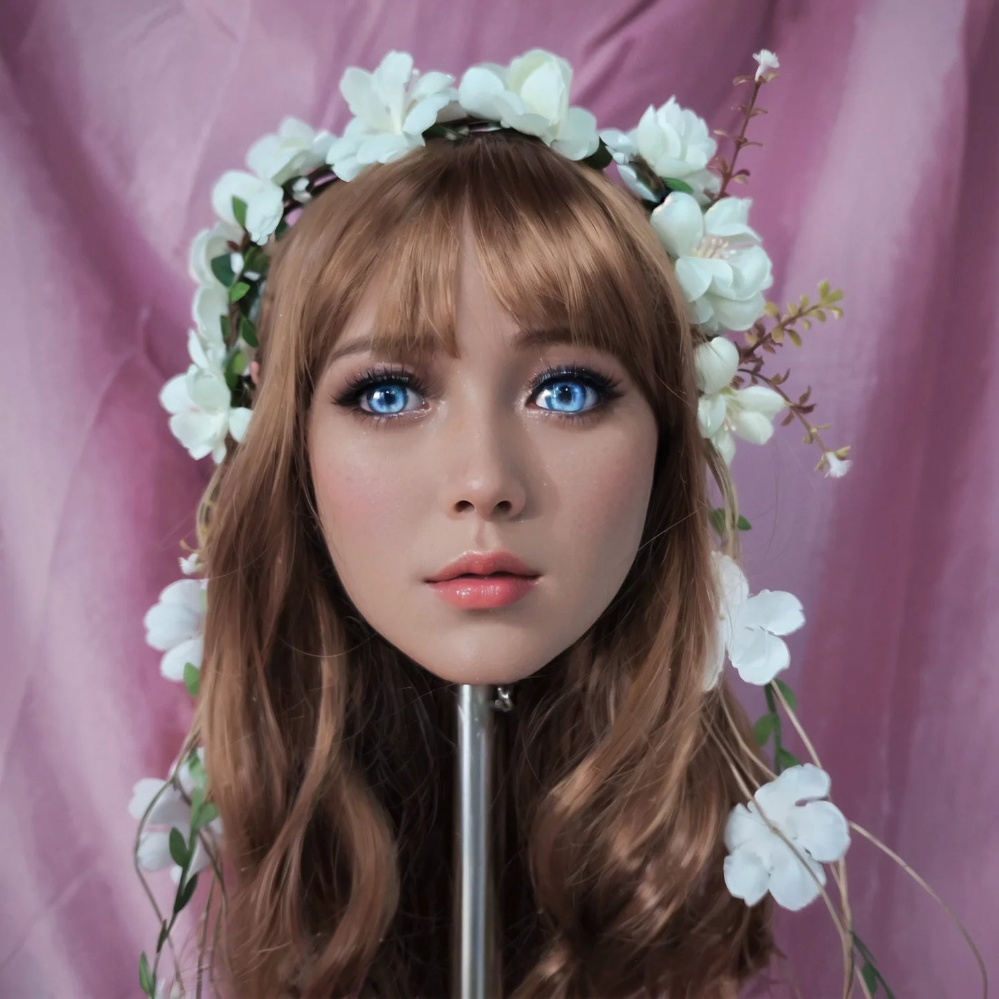 Professional TPE doll head, with genuine skin texture, delicate facial details, durable, suitable for makeup art, personal pract