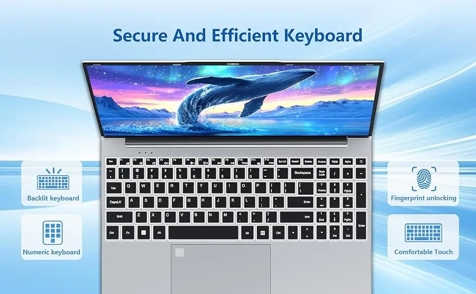 Intel I9 Laptop Computer Windows 11 Fingerprint Unlock Notebook PC Intel I9 10980HK/9900U 16GB RAM 1TB SSD Office Gaming Laptop