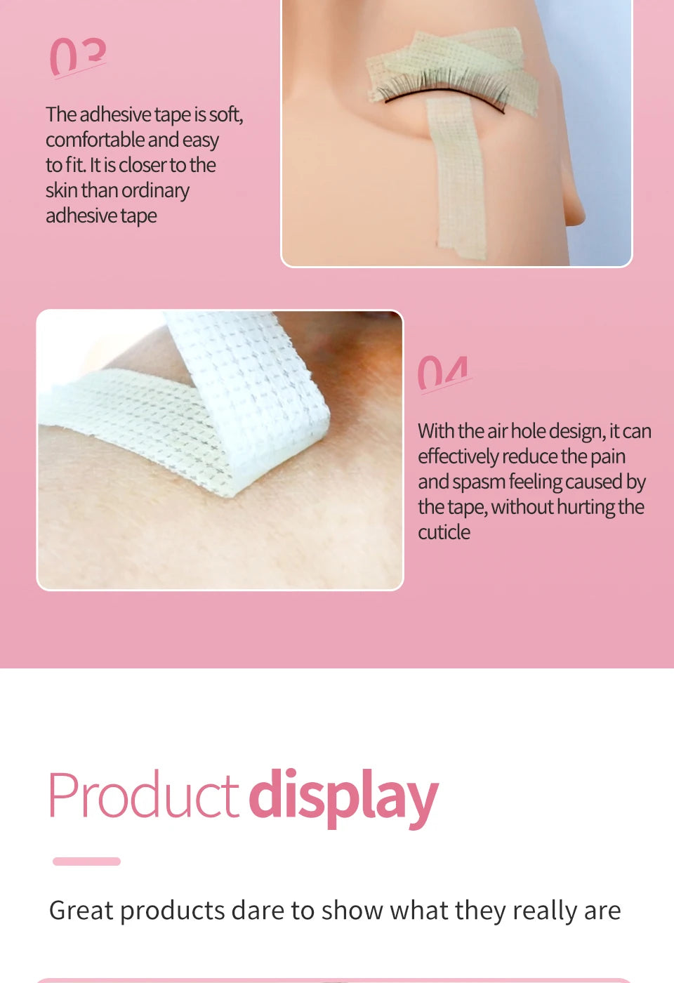 5/10/30/50 Rolls Eyelash Tape Professional Anti-allergy Non-woven Fabric Makeup Tool Eyelash Extension Tape