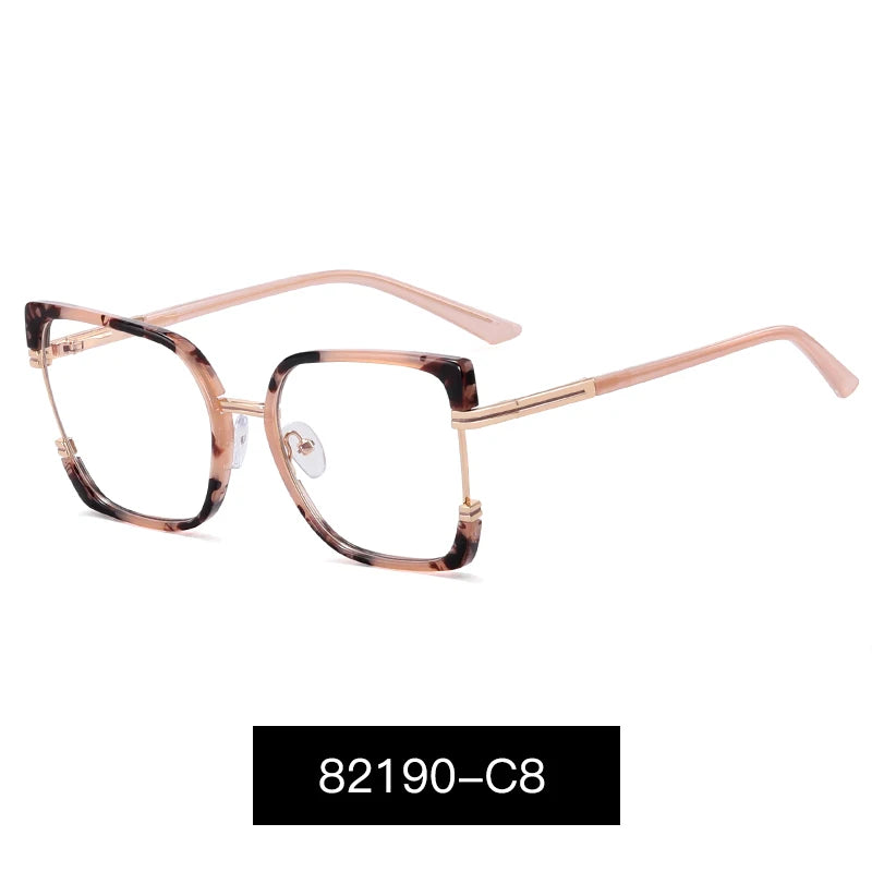 82190 Cute Retro Eyeglasses Frame Retro Eye Protection Optical Glasses Female Trendy Spectacles Eyewear Birthday Party Gift