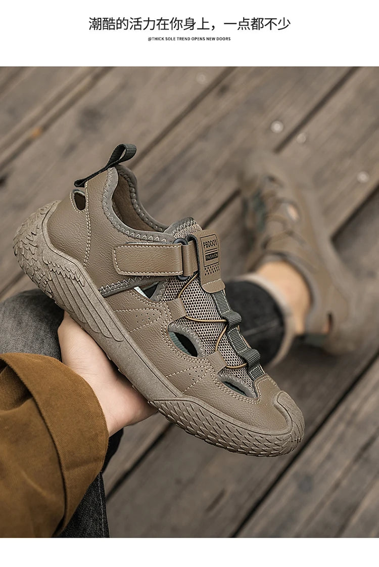 Summer Fashion Lightweight Lazy Shoes Breathable Casual Walking Sneakers New Men's Sandals Outdoor Comfortable Male Beach Shoes
