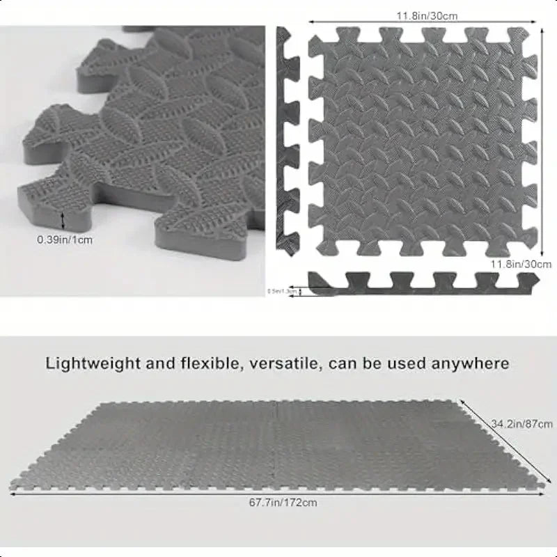 8/16pcs Interlocking Foam Floor Tiles Easy Assembly Fitness Training Rugs Soft Anti-Fall Interlocking Floor Mat Home Yoga Mat