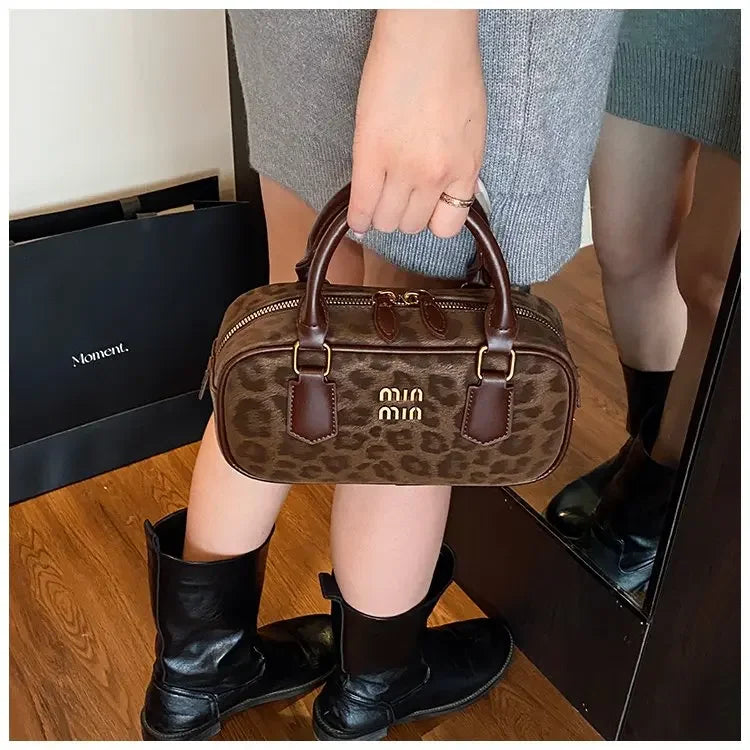 Women's Square Leather Satchel Handbag | Tote Shoulder Crossbody Purse & Diaper Bag