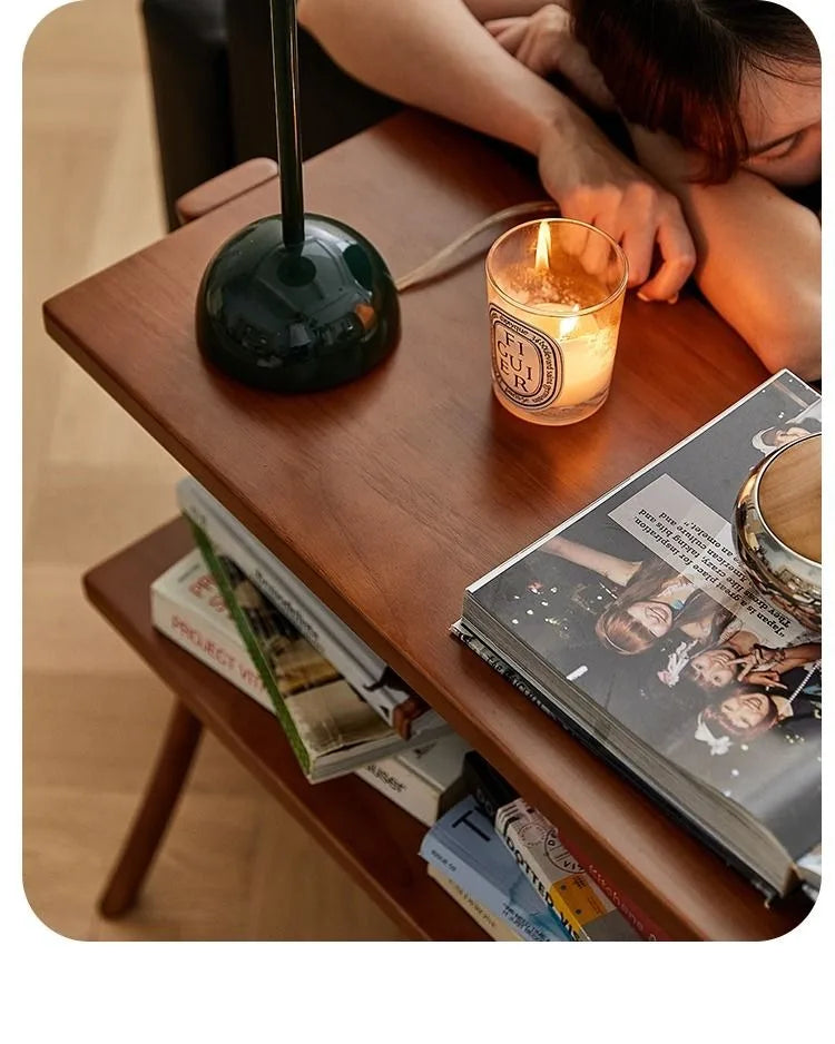 Wooden Table Modern Coffee Tables Portable Sofa Side Table Living Room Luxury Desk Multifunction Storage Furniture Decoration