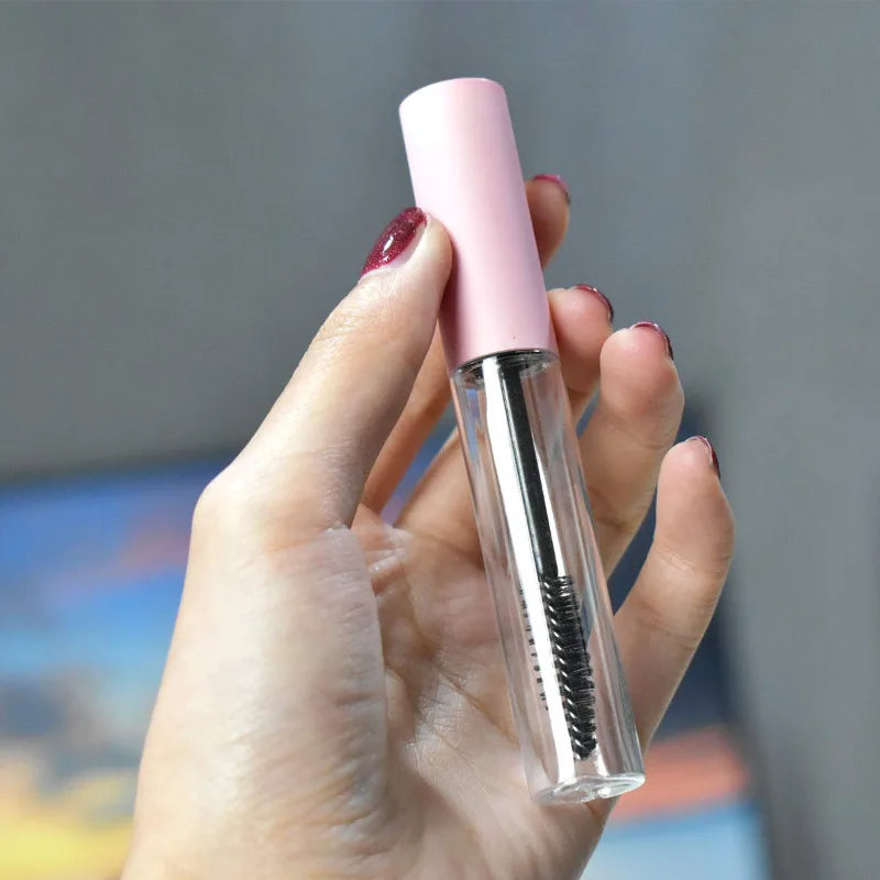 30/50pcs 10ml Empty Eyelashes Mascara Tube Vials Bottle Tool Fashion For Castor Oil DIY Cosmetic Container With White Pink Cap