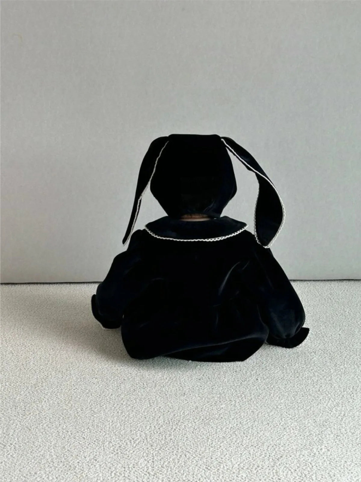 2025 Winter New Baby Girl Long Sleeve Warm Bodysuit + Cute Rabbit Hat 2pcs Set Toddler Girl Fleece Jumpsuit Infant Clothes