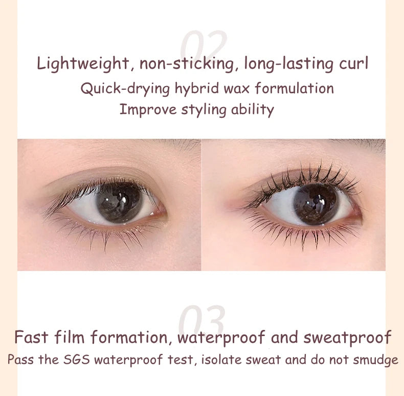 Judydoll Judydoll Small Steel Tube Lash Lengthening Curling Thick Mascara Natural Quick Dry Waterproof Non-smudg Eye Makeup