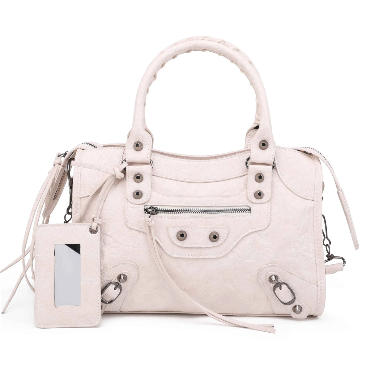 Luxury Designer City Motorcycle Shoulder Tote Bag for Women Large Capacity Autumn Winter Handbag Crossbody Stylish Women's Bag
