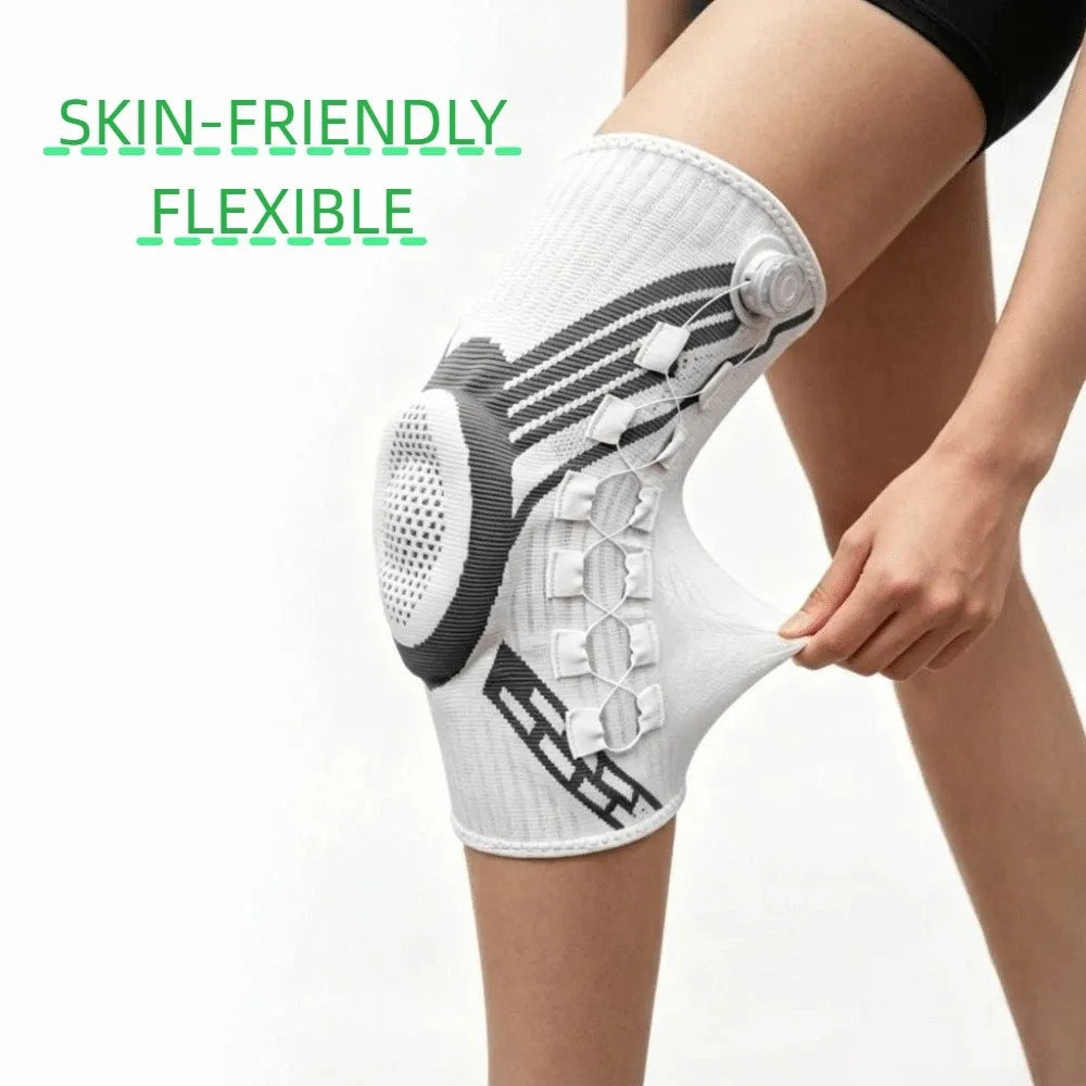 Professional Adjustable Knob knee pads Non-Slip Thin Sports Knee Brace Breathable Elastic Knee Brace Support Basketball