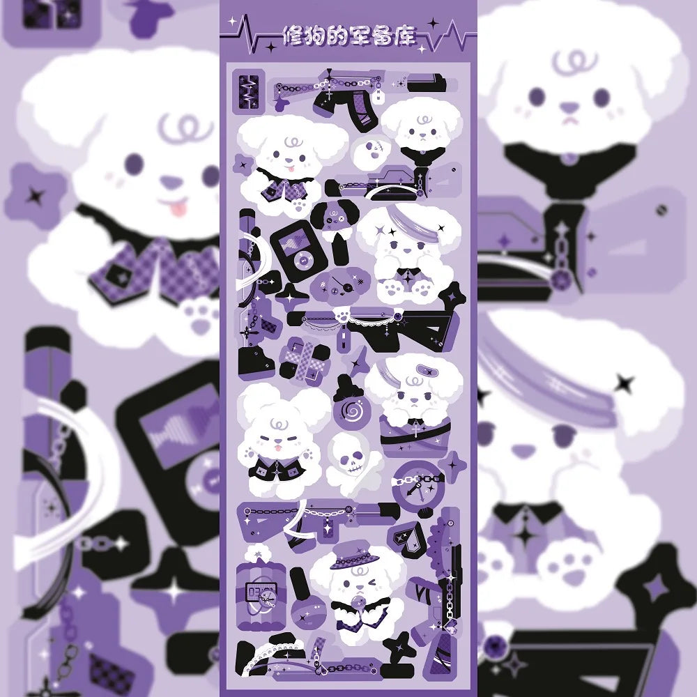 Kawaii Cute Laser Cartoon Animal Party Stickers For Girl Stationery Handbook Diary Planner Scrapbook DIY Decorative Stickers