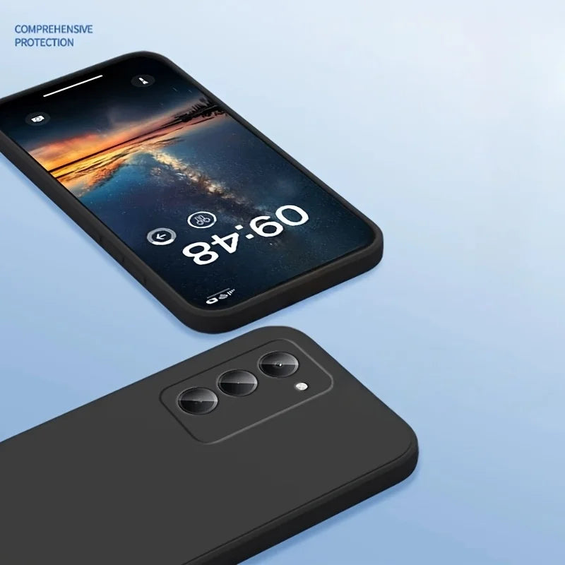 Noble Fashion Solid Colour Shockproof Protective Liquid Silicone Phone Case For Redmi 15