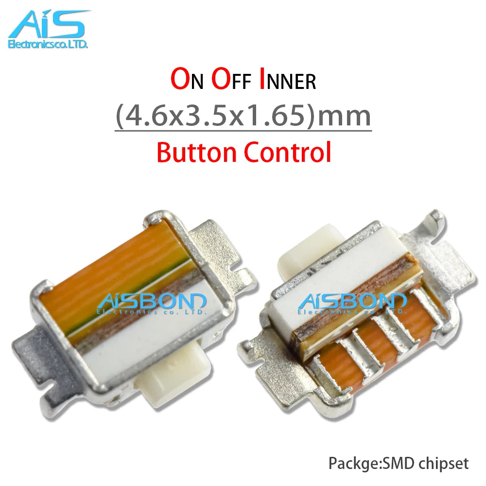 10Pcs/Lot Mobile Phone Power On Off Inner Micro Switch Button Control For Sansung S2 S3 S4 Note3 I8190 I8160 3mm 4mm 5mm HTC