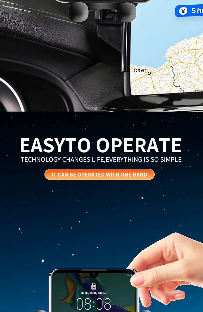For Honda e:NP2 2024 Screen Panel Fixed Base Car Phone Holder Wireless Charging Bracket Gravity Stand Car Accessories
