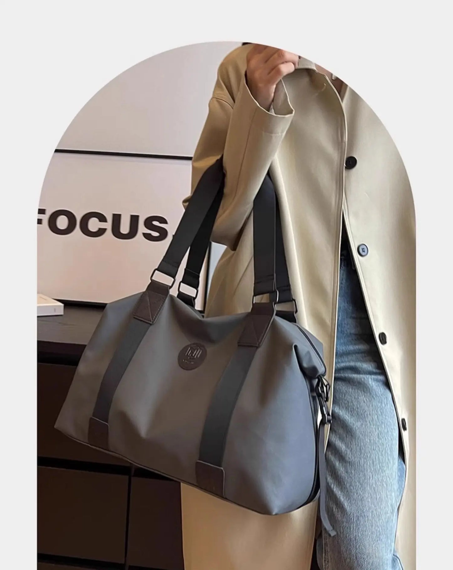 Travel bag Women's short-distance lightweight large-capacity duffel bag Men's business travel handbag Sports fitness backpack