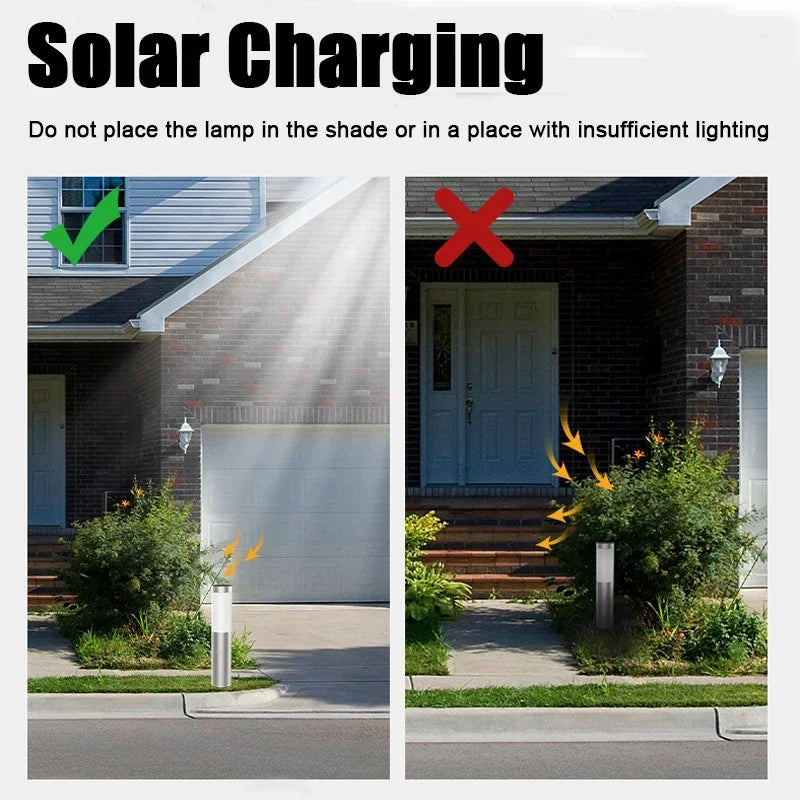 1-4pcs 1W Solar Light Outdoor Solar Garden Light Solar Pathway Landscape Light Waterproof Lawn Lamp For Home Yard Patio Driveway