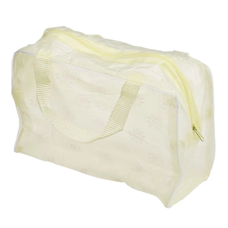 PVC Travel Transparent Cases Clothes Toiletries Storage Bag Box Luggage Towel Suitcase Pouch Zipper Cosmetic Organizer Bags