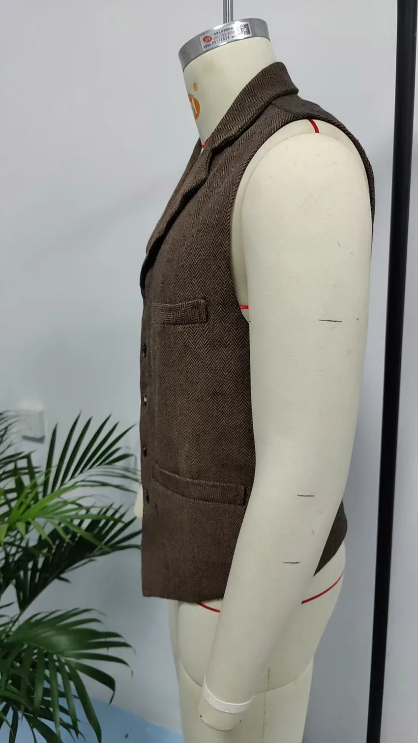 Men's Casual Sleeveless Vest, Slim Fit Waistcoat, Plus Size Outerwear, Trendy Summer Top