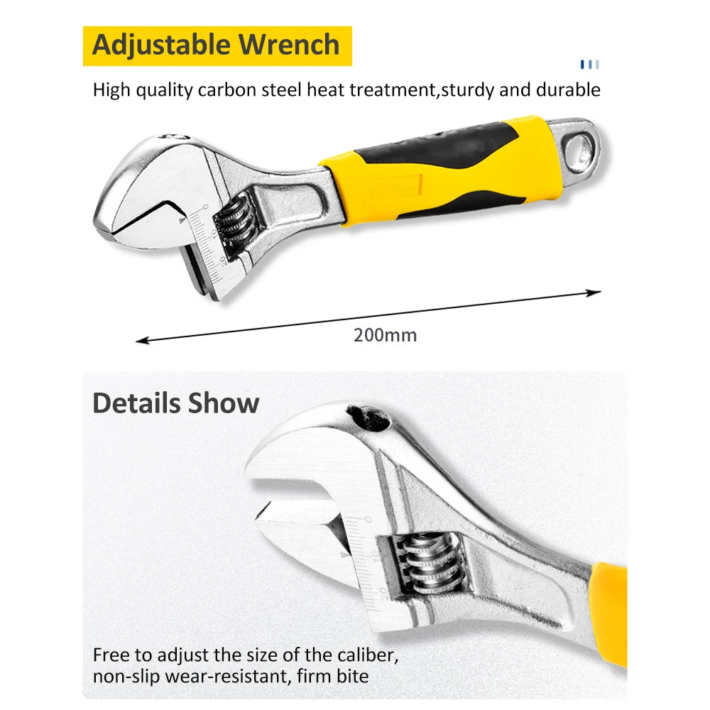 108 Piece Tool Set General House hold Hand Tool Kit with Plastic Toolbox Storage Case Used to Car repair And home Repair