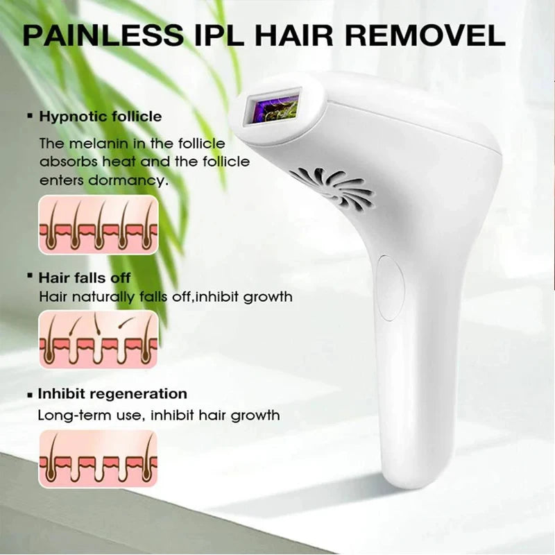 10  Beauty Care IPL Hair Removal Device 990000 Flashes Painless Permanent for Women Face Body Bikini LED Display Home Use