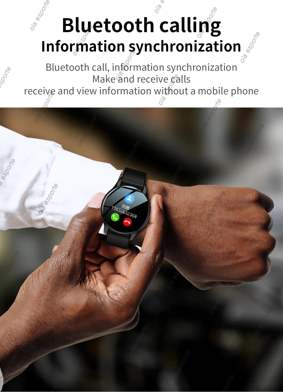 Bluetooth Call Smart Watch Pro 1.39-Inch Custom Dials Music Sports Men Women Watch 6 Health Monitor Smartwatch For Android IOS