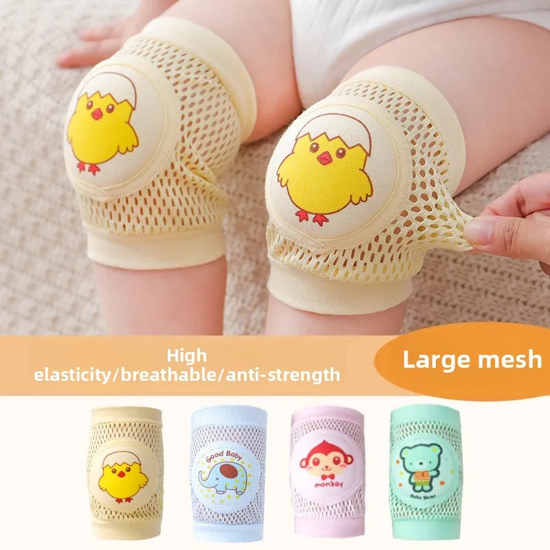 Baby Knee Pads Thin Summer Infant Crawling Protector Anti-fall Toddler Learning To Walk Knee Sleeve for Newborn Crawling Elbow