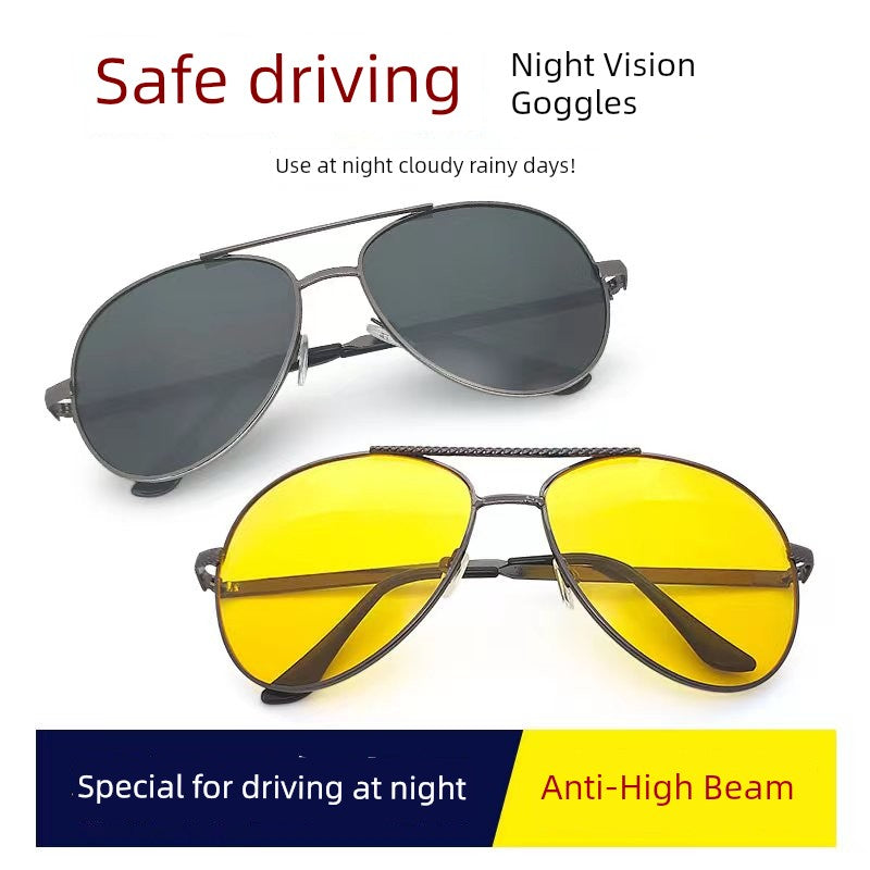Day and Night Dual-Purpose Sunglasses Anti-High Beam for Driving 2025 New Arrival Brightening Night Vision Goggles Men and Women Fashion Sunglasses