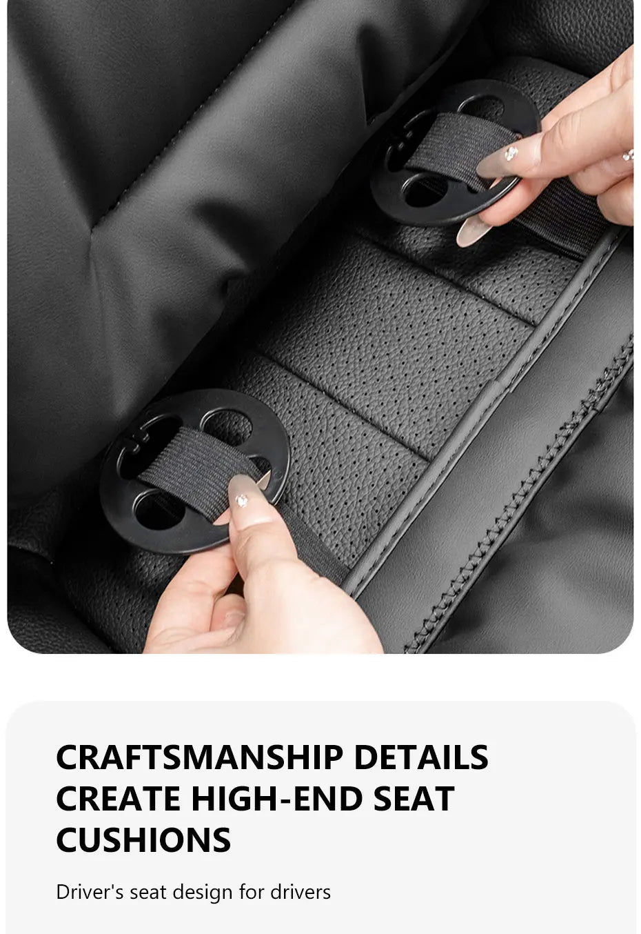 SEAMETAL Nappa Leather Car Seat Cover Universal Winter Seat Cover Soft Breathable Seat Cushion With Waist Pad Comfortable Mats
