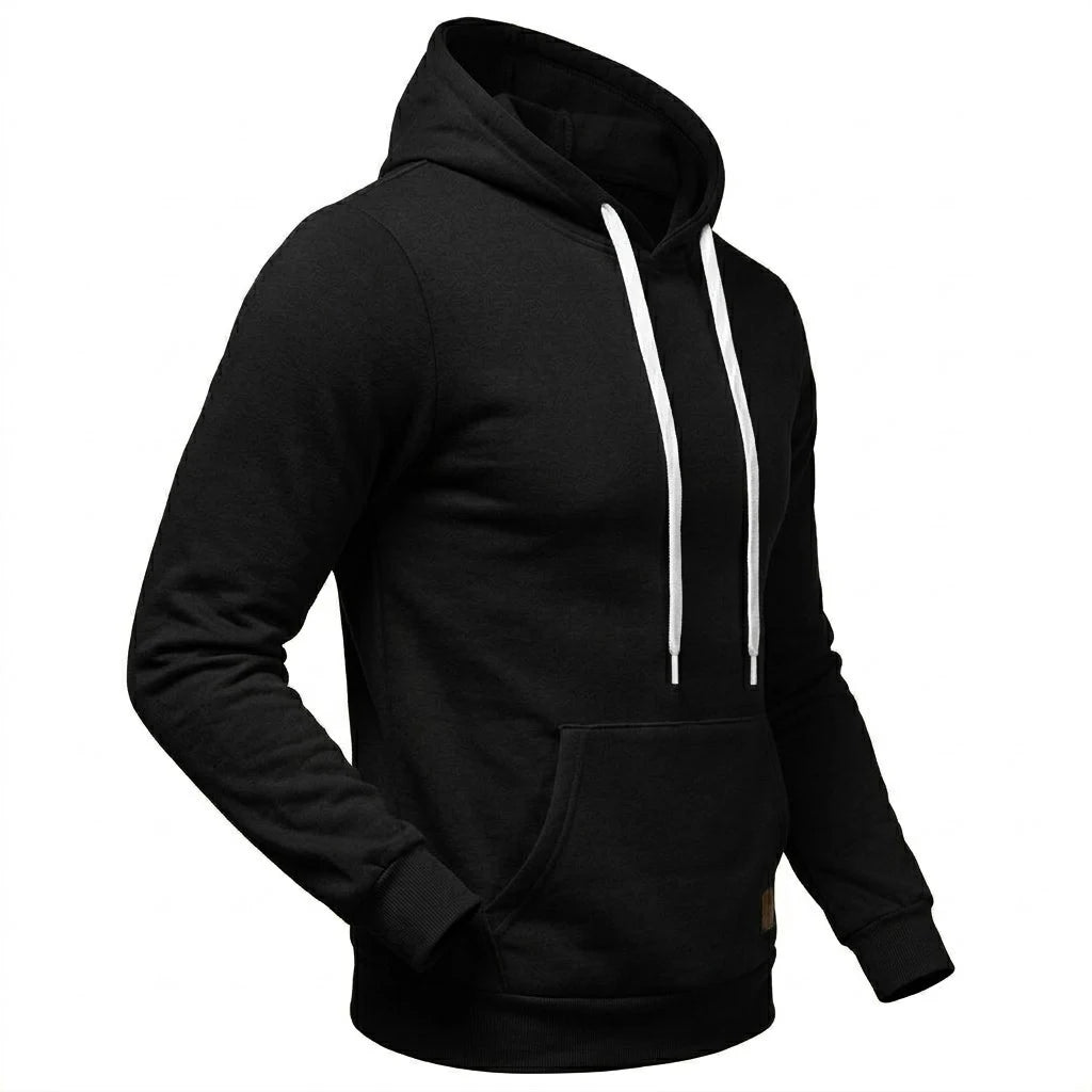 New Casual Men's Hoodie Drawstring Hoodies Male Sweatshirt Long Sleeve Coats Outdoor Streetwear Lightweight Gym Man Pullover