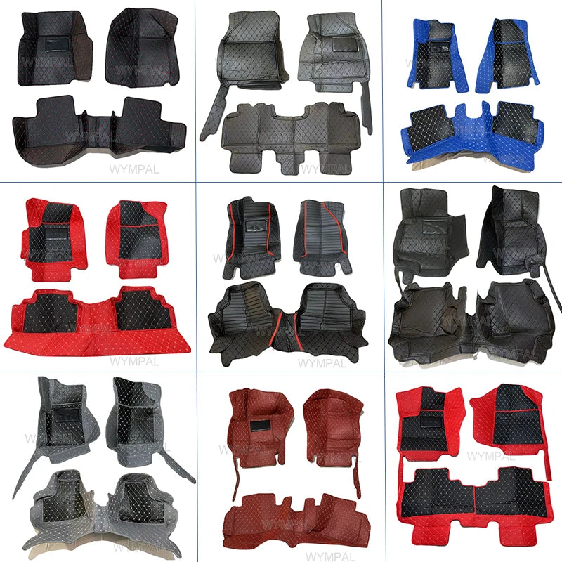 Car Floor Mats For VW Golf 4 MK4 1998 1999 2000 2001 2002 2003 car Accessories Leather Carpets Rugs Foot Pads