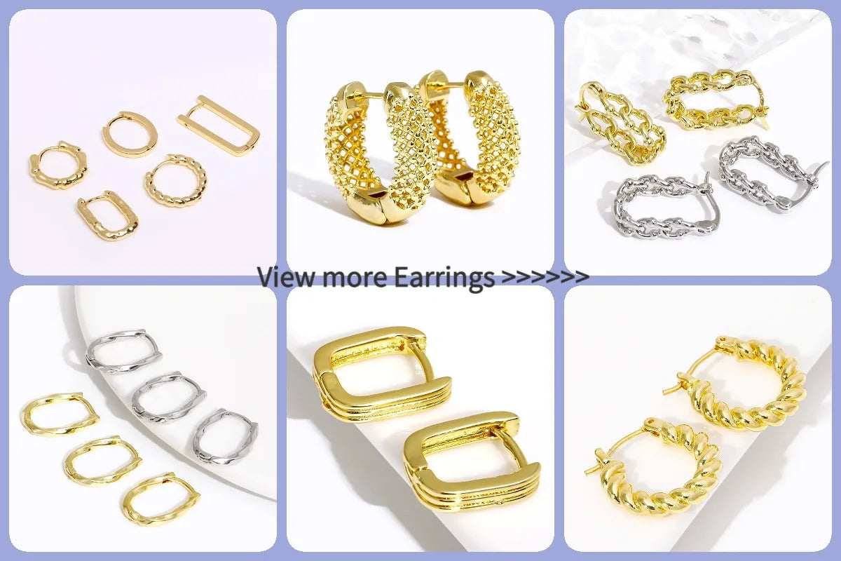 18K Gold Plated Brass Stripe Crimp End Beads Stopper Open Crimp Beads Covers DIY Handmade Crafts Accessories For Jewelry
