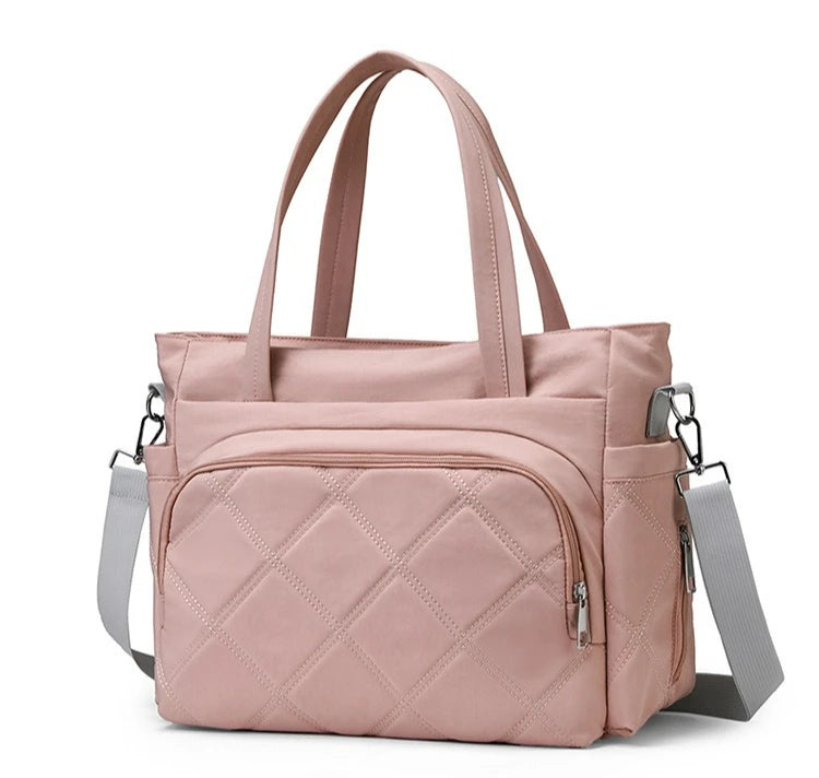 Personalized Name Simple Mommy Bag Large Capacity Solid Color Single Shoulder Crossbody Bag Baby Diaper Storage Bags