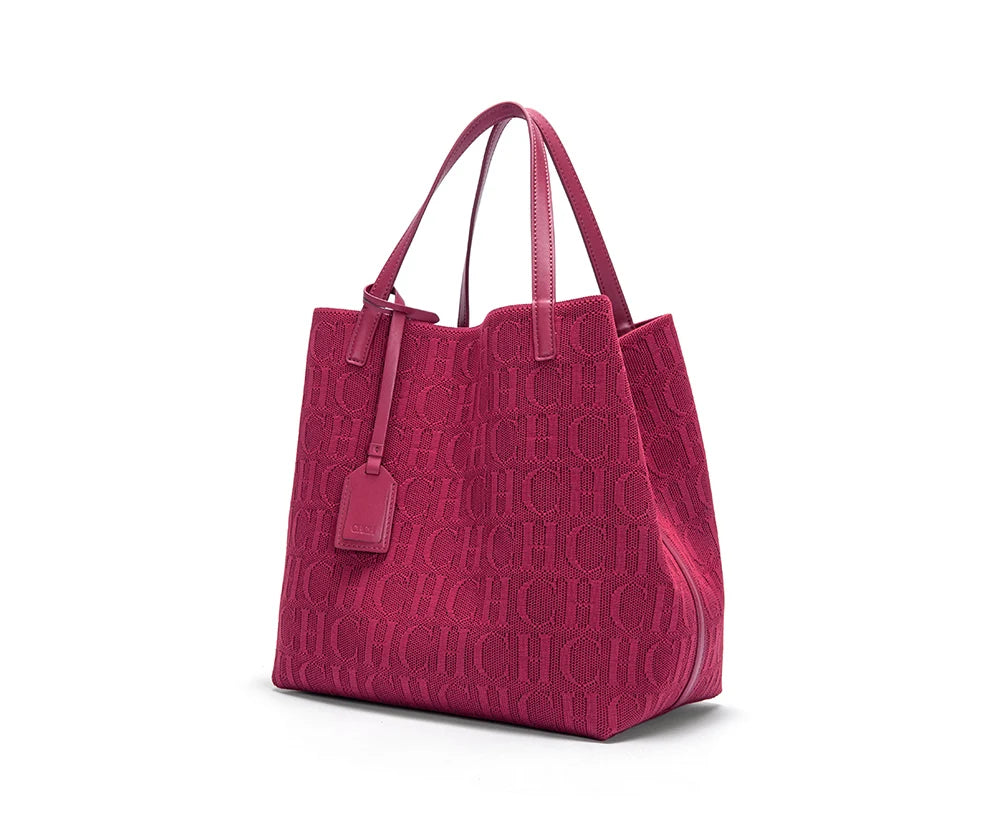 Women's Luxury Design Multi functional Handheld Shopping Handbag Fashionable New 2024 Solid Color Handbag