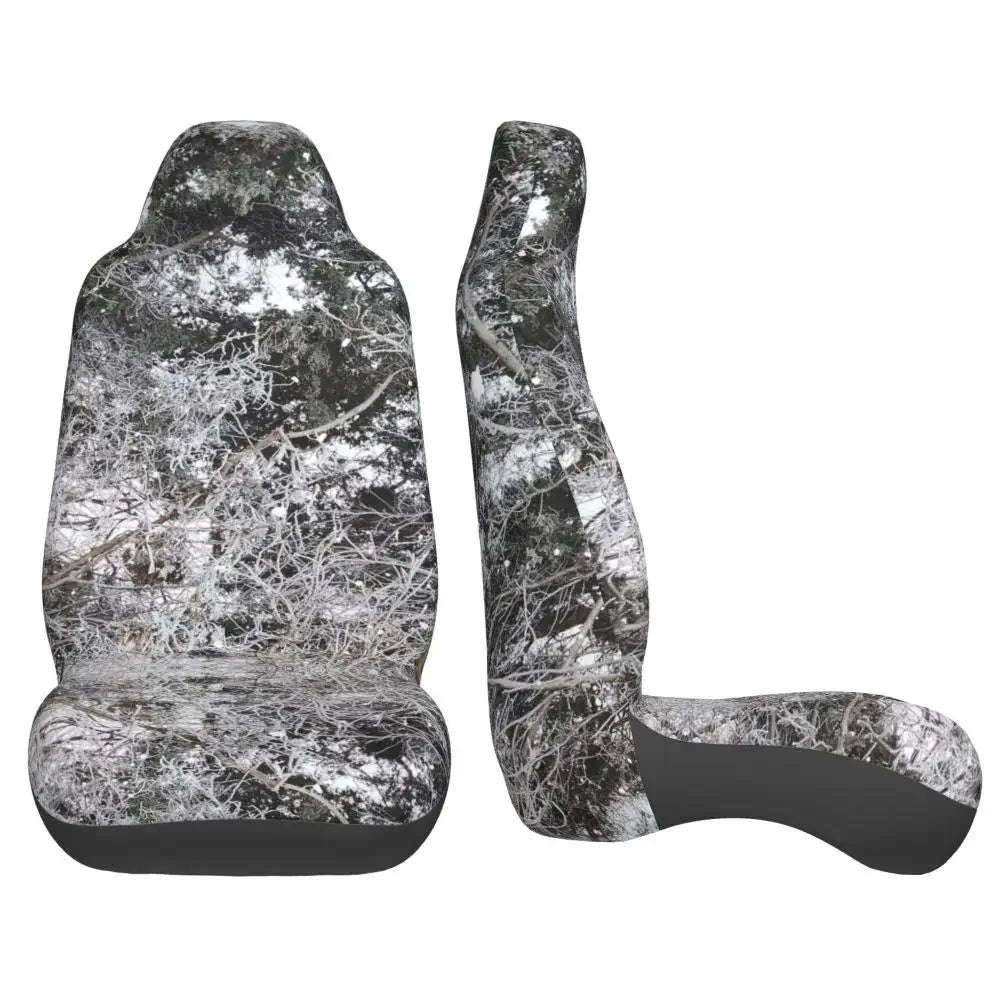 Camouflage Hunting Universal Car Seat Cover Four Seasons For SUV Tree Car Seat Covers Fiber Seat Protector