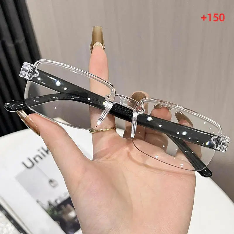 Smart Zoom Reading Glasses Anti Blue Light Impact Resistant Lens Presbyopia Eyeglasses for Men Outdoor Working Reading Use