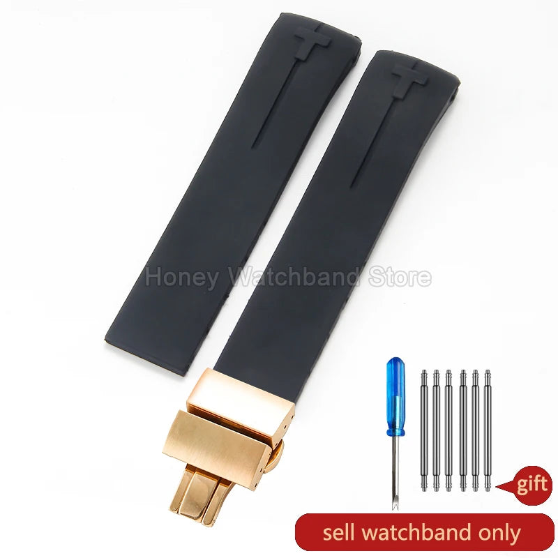 Flexible Comfortable Silicone Bracelet for Tissot T-Touch Blue Orange T013 T047 T121 Watchband Special Interface Sweat Resistant