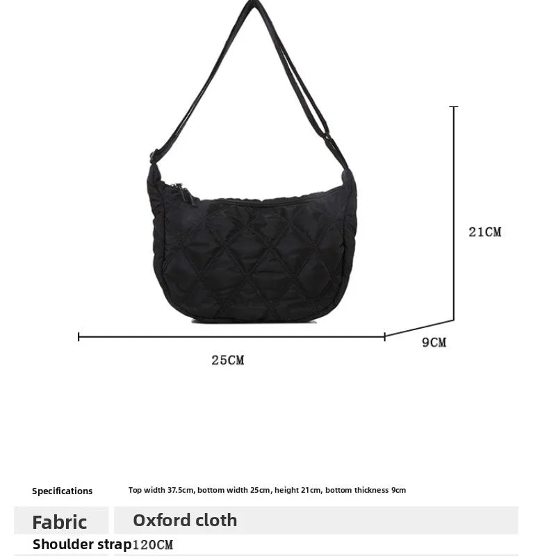 Crossbody Bags for Women's, Lightweight Shoulder Purse with Cute Rabbit Pendant Adjustable Strap Casual Handbag for Commute